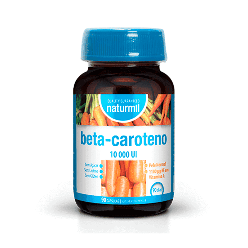 Beta-Caroteno 10000ui - 90 Cápsulas - Naturmil
