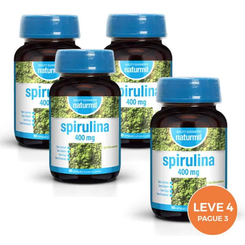 Naturmil Spirulina 400mg 90 Cápsulas