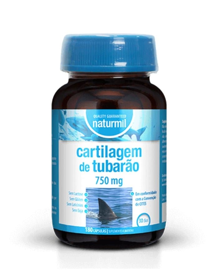 Naturmil Cartilagem de Tubarão 750mg 180 Cápsulas