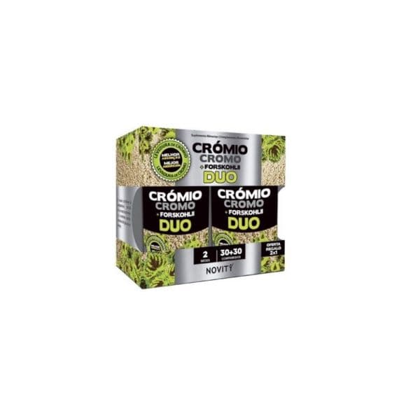 Novity Crómio + Forskohlii DUO 30 + 30 Comprimidos