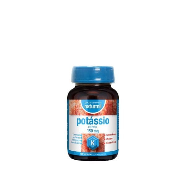 Naturmil Citrato de Potássio 150mg 60 Comprimidos