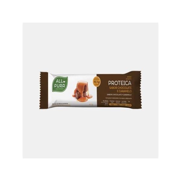All Pura Barra Proteica Chocolate e Caramelo 40g
