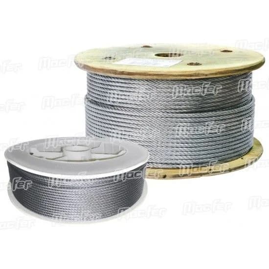 Cabo aço galv. WRG 6x7+FC 4,0mm 150m refª 018.0028 MACFER - 018.0028-C - Ferramentaspro.pt