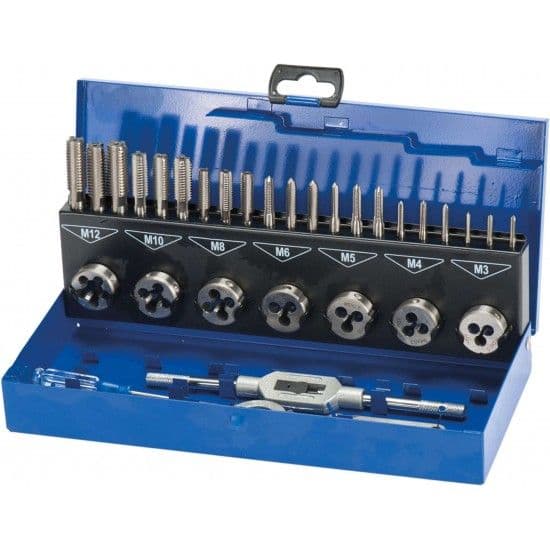 Jg. machos e caçonetes HSS-M2 MacFer M2-0132 M3~M12 32pçs refª 064.0021 MACFER