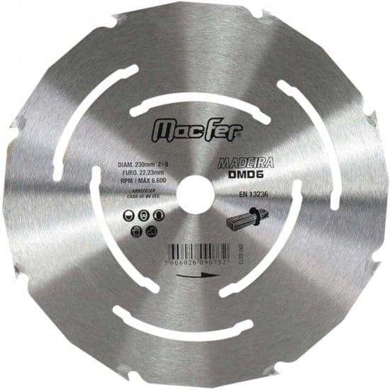 MACFER Disco Dentado P/ Madeira DMD6 230mm - 090.0073