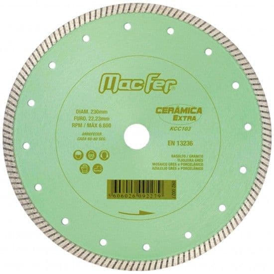 MacFer Disco Diamante 230 Cerâmica Extra 92.27