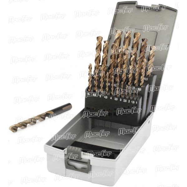 Macfer Jg. Brocas Cil. HSS-Multinox-019 1~10mm 19pçs - 116.0090