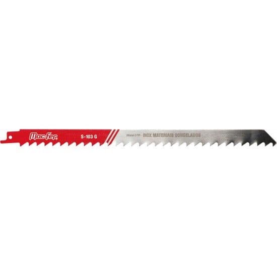 Lâmina sabre p/ mat. cong. inox MacFer S-103G 300mm  refª 123.0003 MACFER