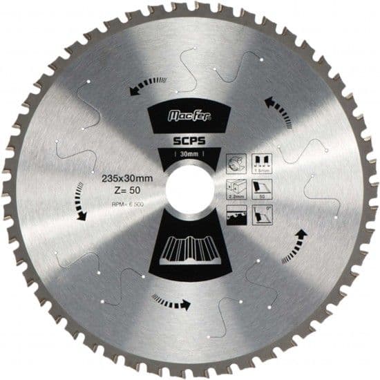 MACFER Disco Serra Circular Pain. Sandwich Scps 235x30mm Z50 - 125.0021