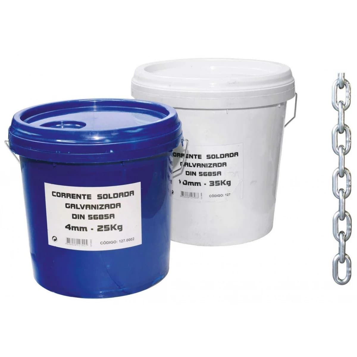 Corr. aço galv. (DIN5685A) MacFer CH5685-G 12mm (35kg) refª 127.0007 MACFER - 127.0007-C - Ferramentaspro.pt