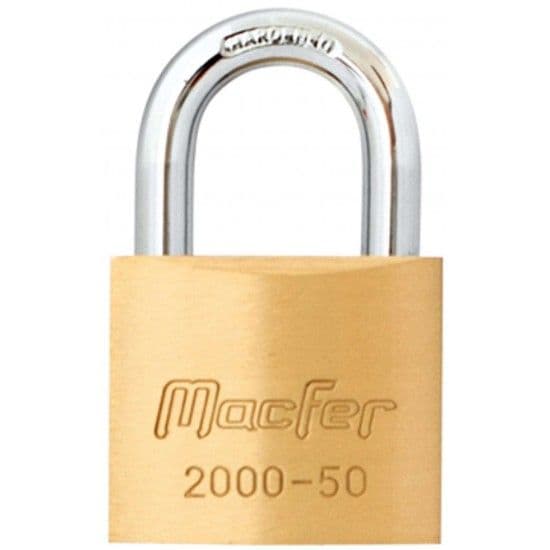 Cadeado argola normal latão mf 2000-50 50mm refª 150.0007 MACFER