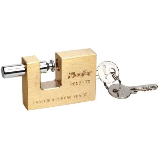 Cadeado rect. latão mf 2002-70-BL 70mm refª 150.0076 MACFER - 150.0076 - Ferramentaspro.pt