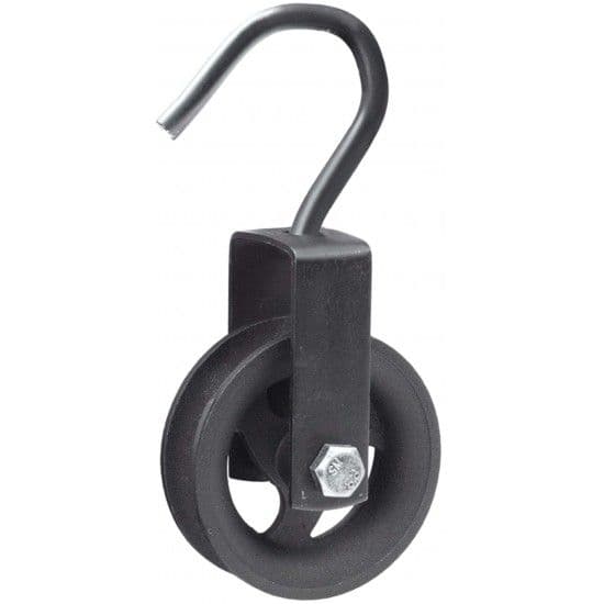 Roldana ferro fundido c/gancho 140mm refª 175.0043 Macfer