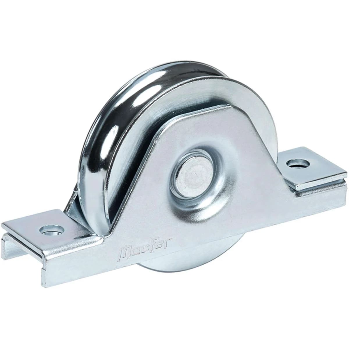 Roda U para aparafusar 1 rolamento galvanizada U1A 80x20mm refª 206.0035 MACFER - 206.0035 - Ferramentaspro.pt