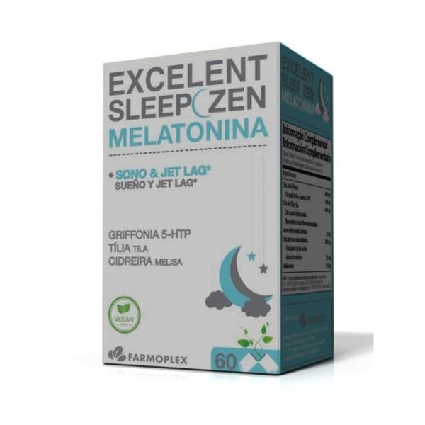 Farmoplex Excelent Sleep Zen Melatonina 60 Cápsulas Vegan