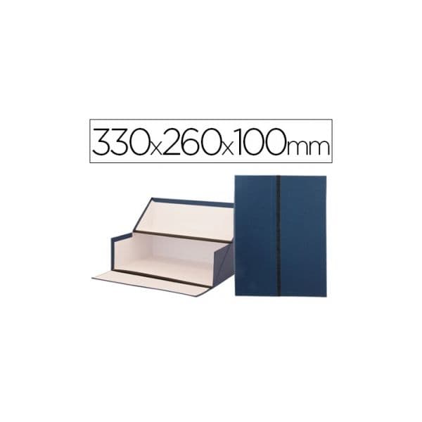 Caixa de Arquivo Francês 330x260x100mm Azul 5 Un.