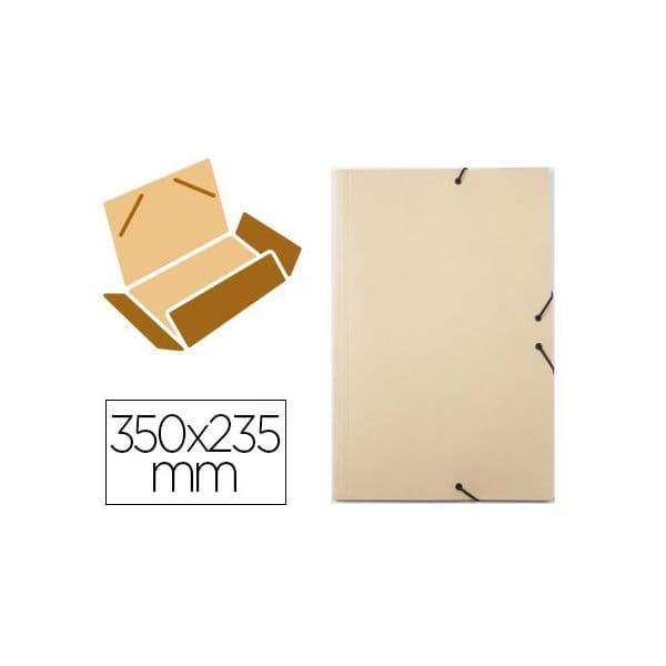 Liderpapel Pasta Cartolina 350x235mm Elásticos/Abas 350g Creme - 242P181ACR