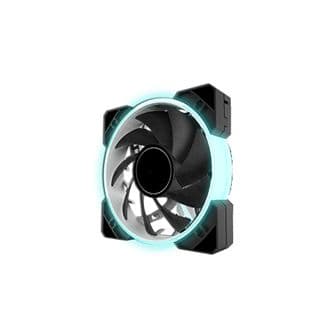 Eurotech Fan Rainbow Rgb Ring led 120MM Ficha 3PIN+4PIN Black - FXR16-120L3P4M