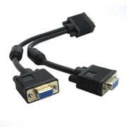 CABO SPLITTER VGA M P/ 2X VGA F, LIG. GOLD, 0.15M, PRETO