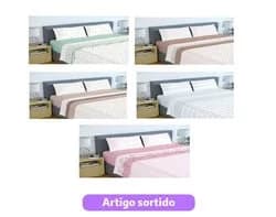 jogo cama solteiro homespecial 160x270cm cores sortidas