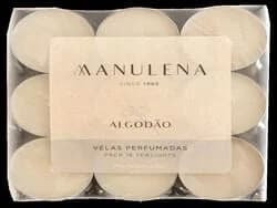 tealights com aroma manulena marfim 11g 18 unidades