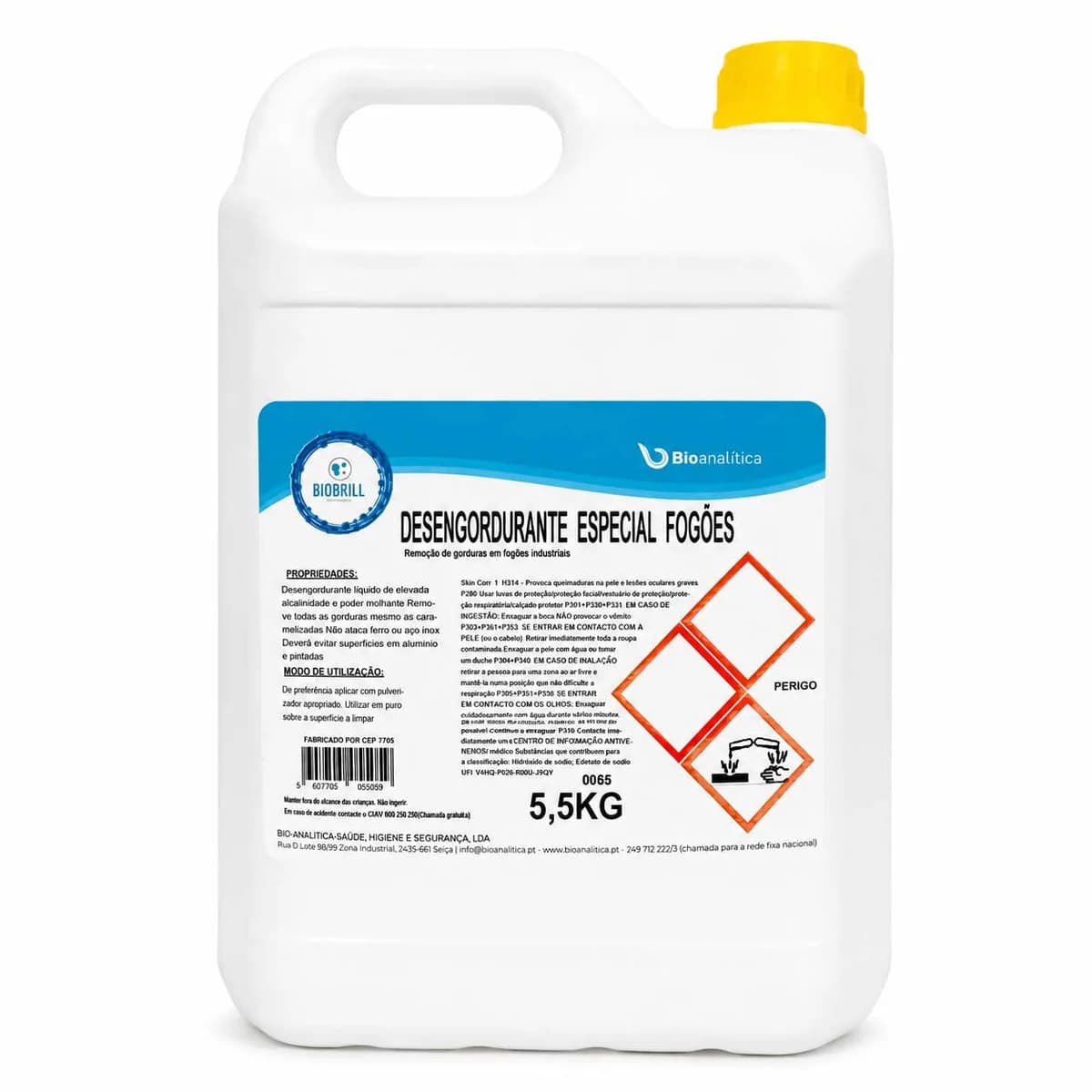 BioBrill Desengordurante Especial Fogões – Desengordurante Alcalino para Fogões Industriais 5L