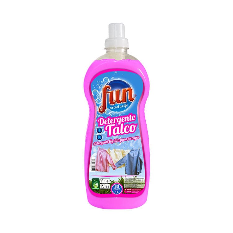 Fun Talco – Detergente Líquido Perfumado para Lavagem Automática de Roupa 1,6L