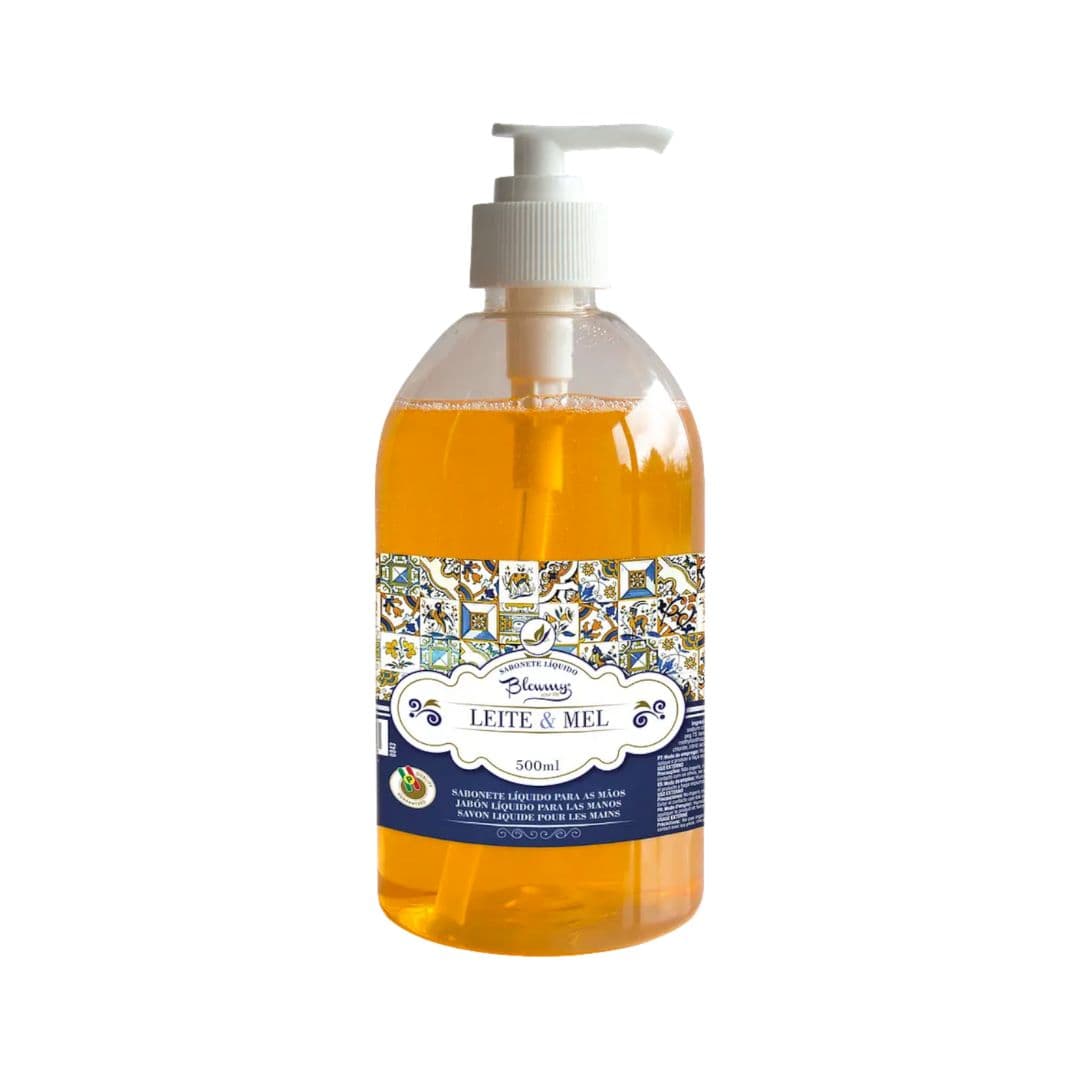 Blowmy Sabonete Líquido Leite e Mel – Sabonete Cremoso para Higiene das Mãos 500ml