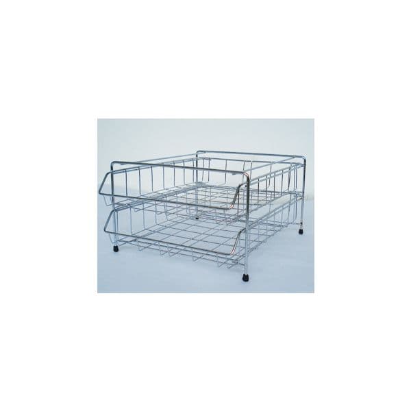 Tabuleiro de Arame Cromado com 2 Gavetas - 5741001