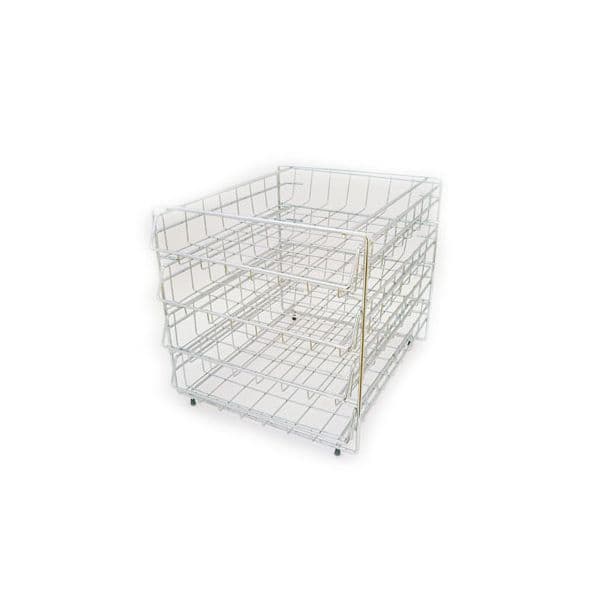 Tabuleiro de Arame Cromado com 4 Gavetas - 5741003