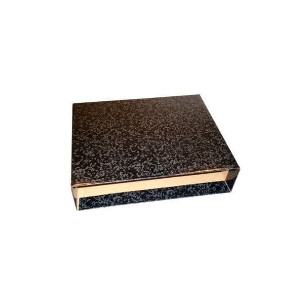 Smart Office Caixa Arquivo L80mm Cartão Micro Marmoreado Preto 350x290mm