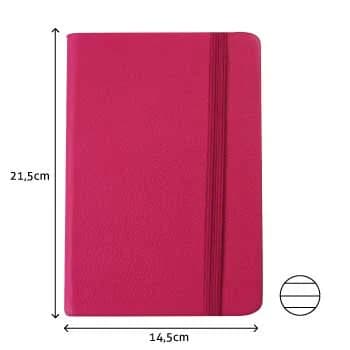 SmartD Agenda Pautado 21.5x14.cm 116 Fls Rosa