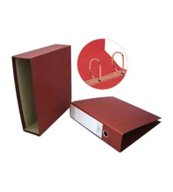 Pasta Arquivo Fibra + Caixa Fixa 2 Argolas D Vermelho - 1701069
