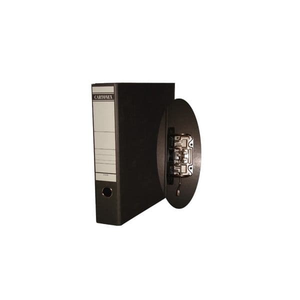 Cartonex Pasta Arquivo A5 Alto L80mm Marble Black 10 Un. s
