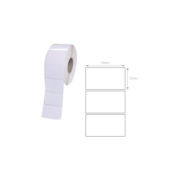 Zebra 12 un. Rolos Etiquetas Térmicas LP2824 57x32mm 2100 uds.
