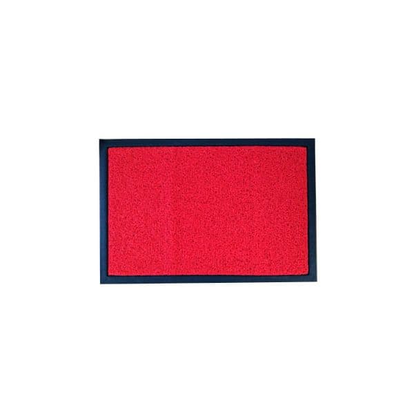 Tapete Desinfeção de Malha em PVC 40x60cm c/Rebordo Vermelho
