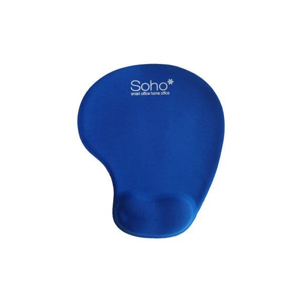 SOHO Tapete Rato c/ Apoio Pulso Gel Azul SOH0102