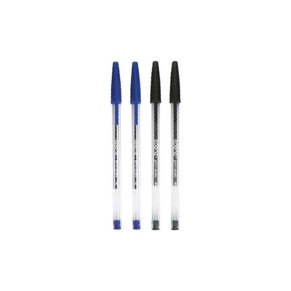Epene Esferografica Ball Point 1.0 Blister 2xPreto+2xAzul