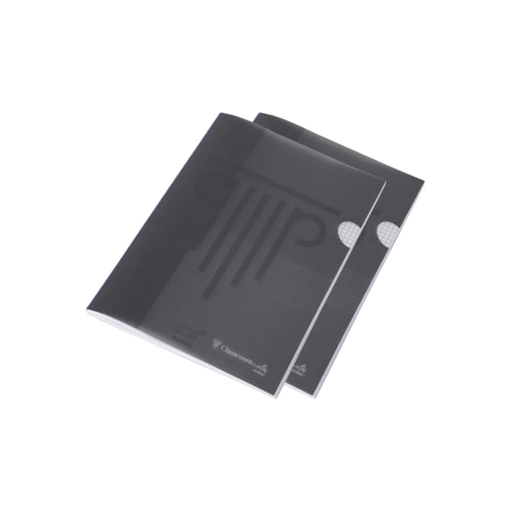Caderno Agrafado A4 Quadriculado PP Ambar Preto 48fls 2un