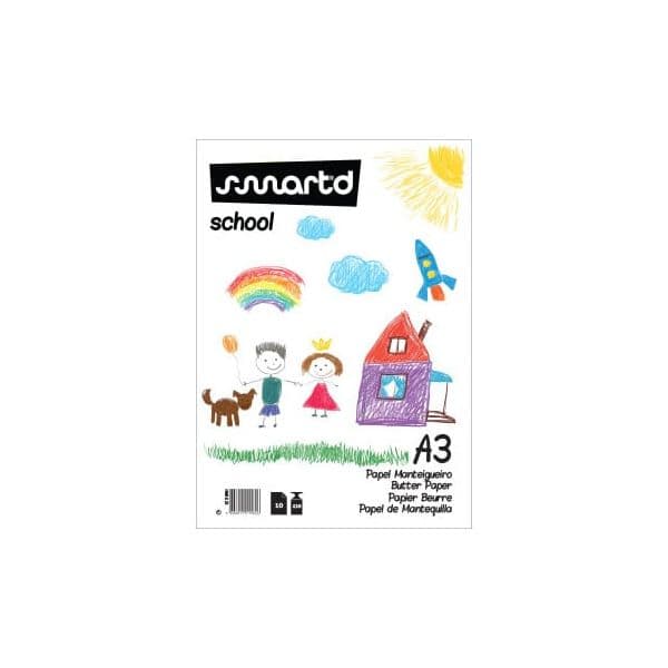 SmartD Bloco Papel Manteigueiro A3 120g 10 Folhas