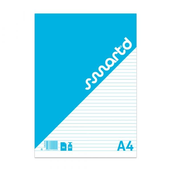 SmartD Bloco de Notas A4 Pautado 80 Folhas