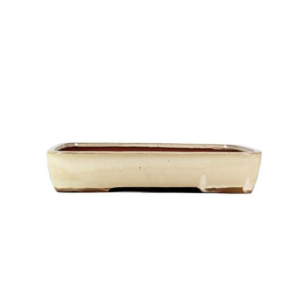 Luso Bonsai Vaso de Bonsai Rectangular 42,5*33,5*8 cm Creme - Yixing - 06133