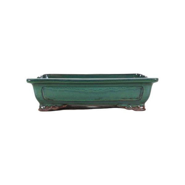 Luso Bonsai Vaso de Bonsai Rectangular 38*30*9,5 cm Verde - Yixing - 80444