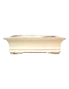 Pot de Bonsai Rectangular 20*16*6,5 cm Creme - Yixing