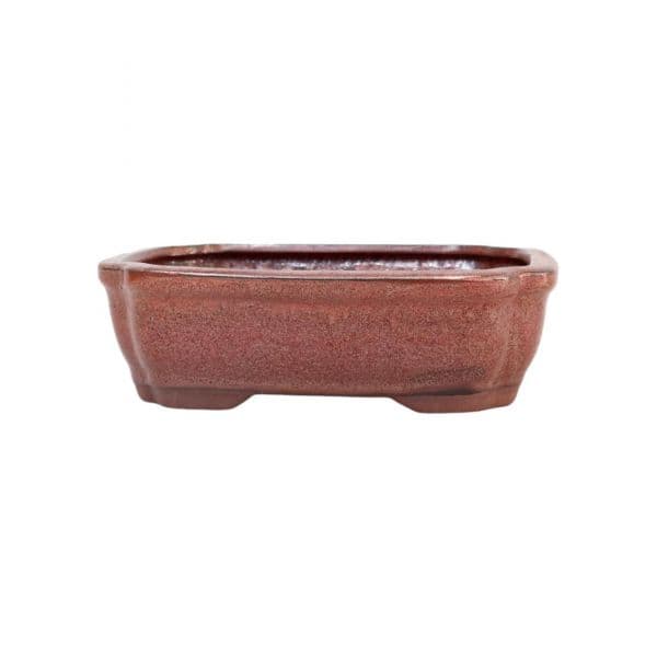 Luso Bonsai Vaso de Bonsai Rectangular 30,5*25*8 cm Castanho Oxido - Yixing - 83450