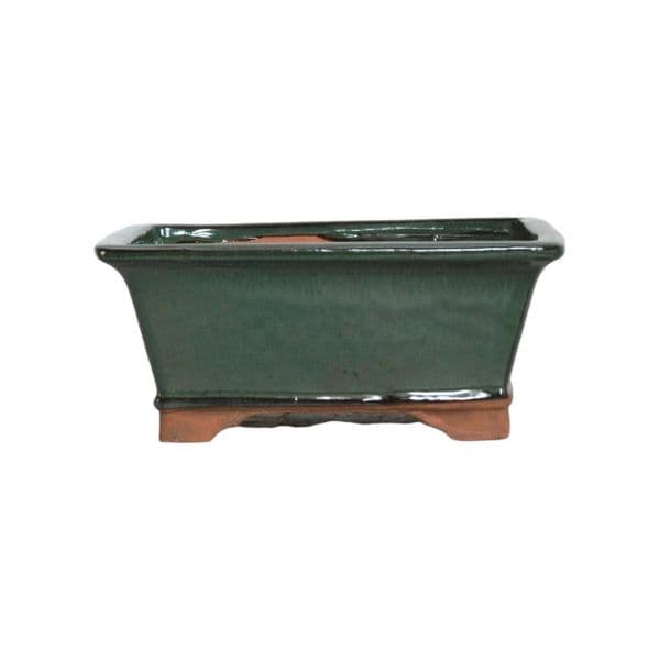 Luso Bonsai Vaso de Bonsai Rectangular 16*13*7 cm Verde - Yixing - 84124