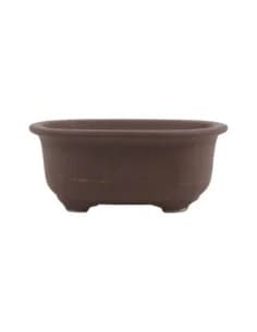 Pot of Bonsai Oval 15.5*12*6.5 cm Without Glazed - Japan