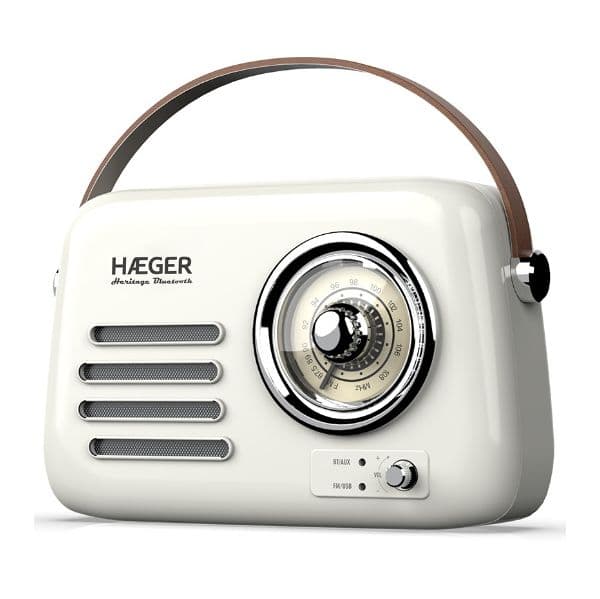 Haeger Rádio Bluetooth Heritage Bluetooth Cream - RB-CRE.003A