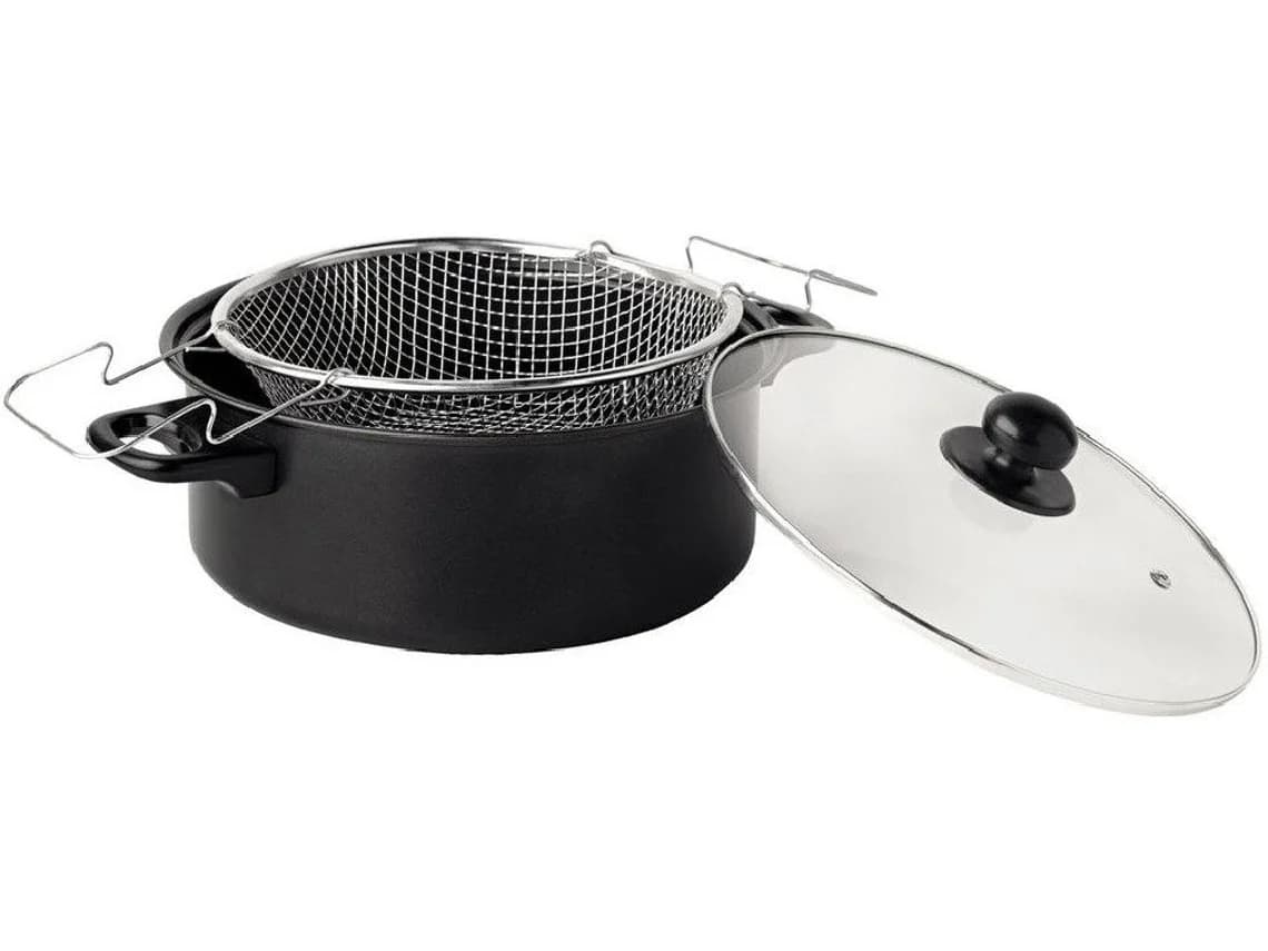 Cesto Silicone Haeger Dual para Airfryer | Divisória Amovível, 21.3x7/3.5 cm
