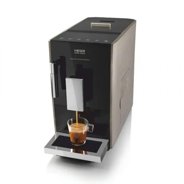 Máquina de Café Haeger Caffè Crema Automática Digital com Moinho Integrado 19 Bar CM-AUT.012A